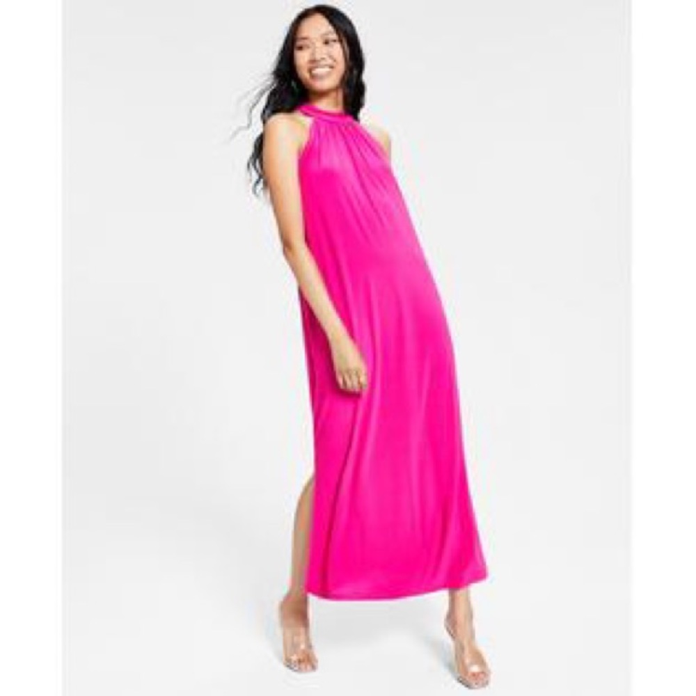 NWT | Bar III | Both Side Small Slit Halter Dress | XL